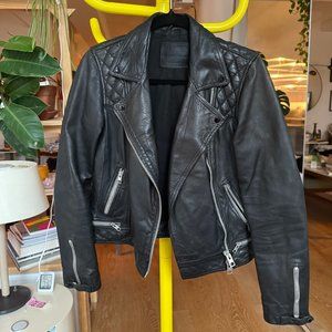 All Saints Leather Moto Jacket